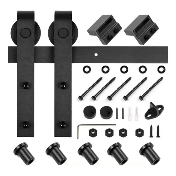 Kit Riel Granero Para Puertas Corredizas 2 Metros