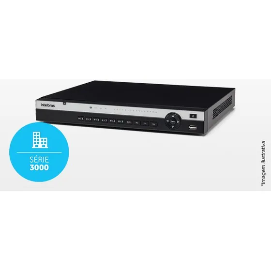 Gravador de vìdeo nvr 16 canais Poe+ 4K Nvd 3316 P Intelbras
