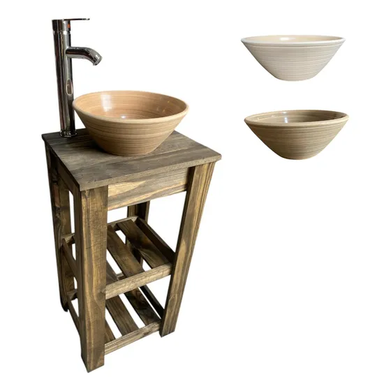 Vanitory Con Mesa De Apoyo De 40 Cm + Bacha Y Grifería