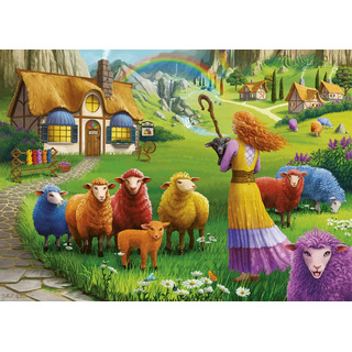 Ravensburger The Sheep Yarn Shop Rompecabezas De 1000 Piezas Ravensburger The Sheep Yarn Shop Rompecabezas De 1000 Piezas