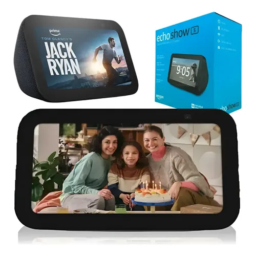 Caixa de Som Inteligente Amazon Echo Show 5 2nd Gen Azul-claro com
