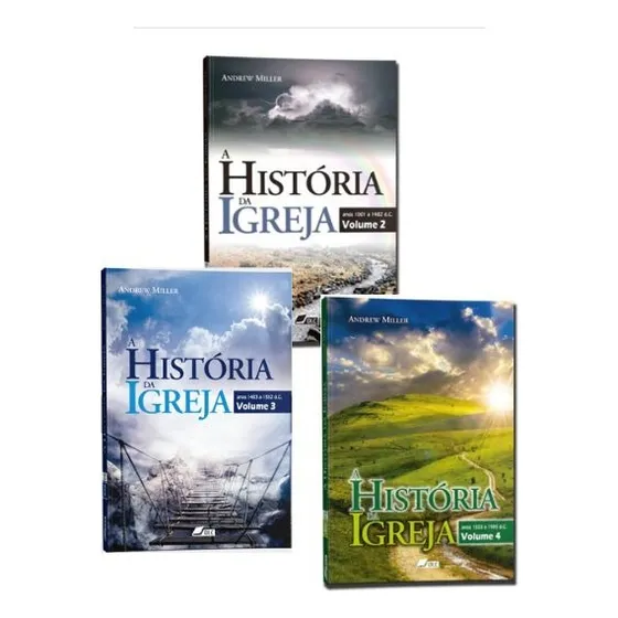 Combo De 3 Livros: A História Da Igreja - Volumes 2, 3 E 4 - Andrew Miller