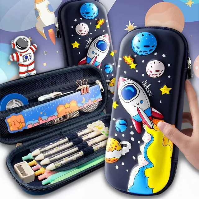 Lapicera Gran Capacidad 3d Estuche De Lápices Para Niños