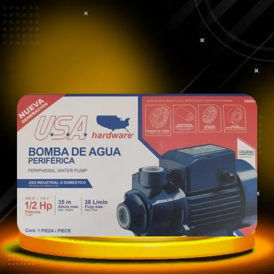 Bomba De Agua 1/2 Hp 38 L/min Usa Hardware