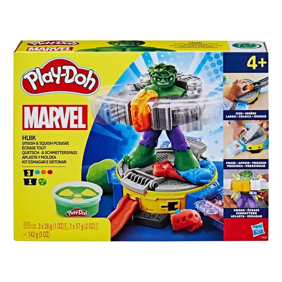 Play Doh Marvel Set De Juego Hulk Aplasta Y Moldea
