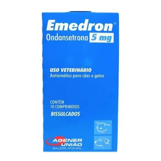 Emedron Antiemético 5mg P/ Cães E Gatos 10 Comp Agener