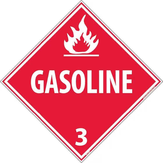 Cartel Gasolina Marcador Nacional Plastico Rigido