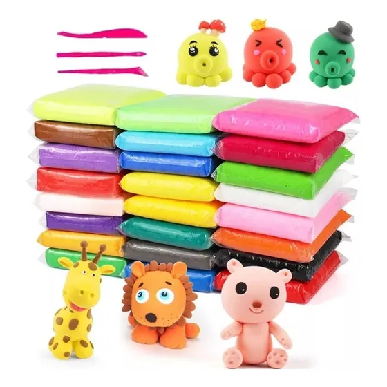 36 Masas Colores Slime Foamy Plasticina Moldeable Masilla