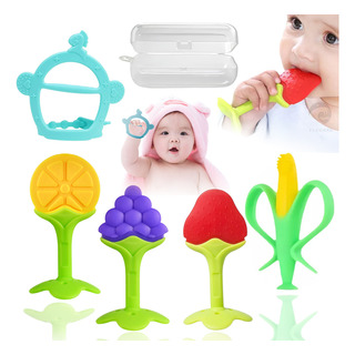 Kit Mordedera Silicona Sensorial Bebé Molar Juguete Con Caja Kit Mordedera Silicona Sensorial Bebé Molar Juguete Con Caja