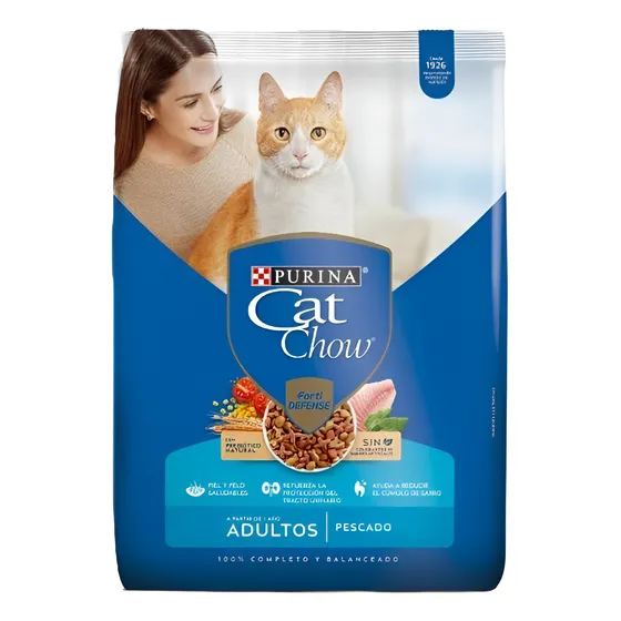 Cat Chow Alimento Para Gato Adulto Con Sabor A Pescado 1,5kg