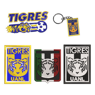 Escudo Tigres Uanl 3 Pzs, Futbol, Parche Bordado Escudo Tigres Uanl 3 Pzs, Futbol, Parche Bordado