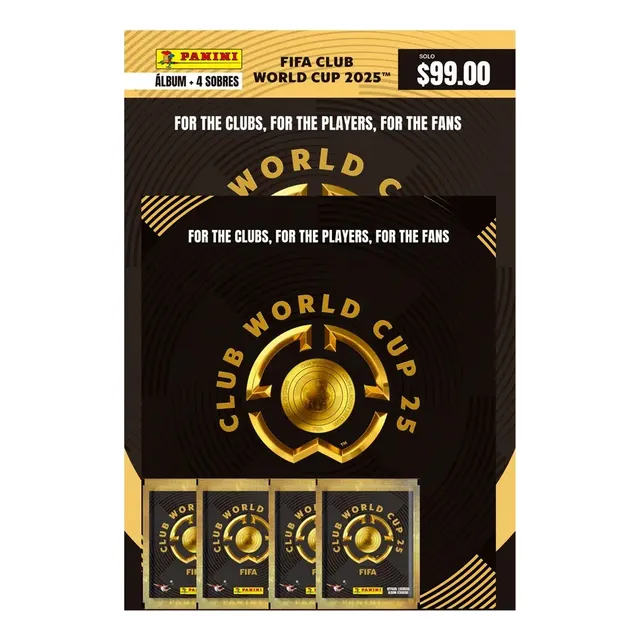 Álbum Pasta Blanda + 4 Sobres Mundial Clubes Fifa 25 Panini