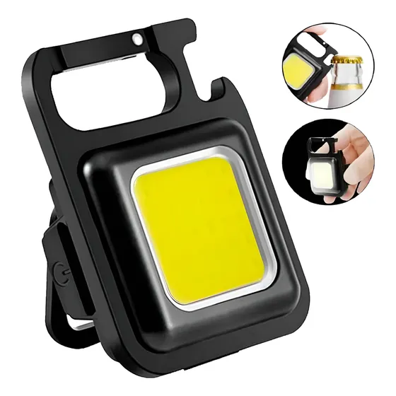 Mini llavero de emergencia con abridor de linterna táctica LED