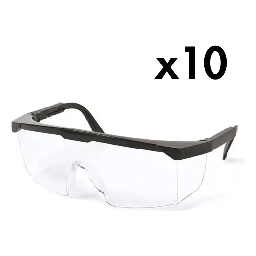 Lentes De Seguridad Transparentes Pack 10 Und