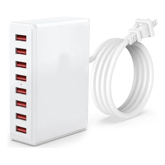Cargador 8 Puertos Usb 40w Carga Rápida Wlx-t9 Usb 3.0 2.4a