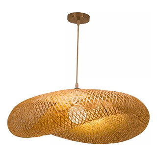 Lámpara Colgante Led Tejida De Bambú, Candelabro Sus Lámpara Colgante Led Tejida De Bambú, Candelabro Sus