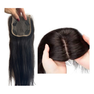 Topo Cabeça Castanho Natural 50cm P/ Falhas Com Tic Tac Topo Cabeça Castanho Natural 50cm P/ Falhas Com Tic Tac