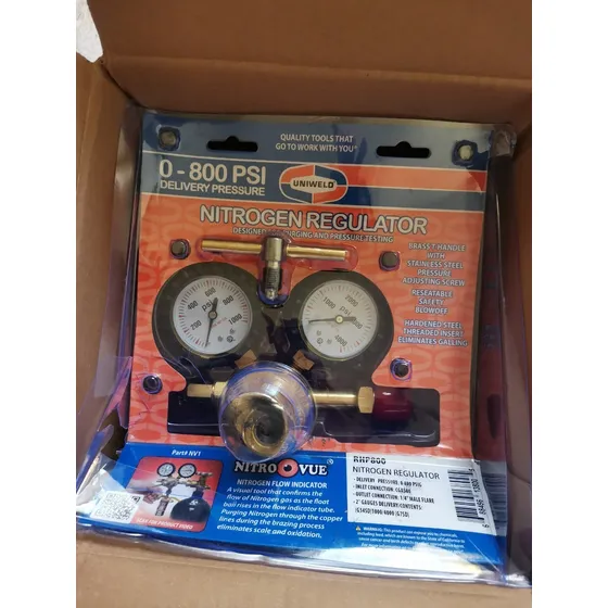 Manometro Nitrogeno Uniweld Eeuu 0 - 800  Psi 580 Cga