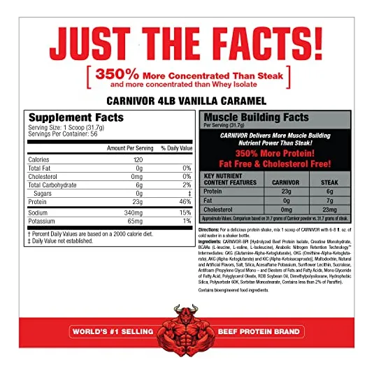 Suplemento Proteico Musclemeds Carnivor Vanilla Caramel 1.77
