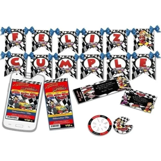 Kit Imprimible Candy Bar Mickey Aventura Sobre Ruedas Full