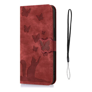 Funda Tipo Cartera Con Forma De Mariposa Y Gato Para Poco C65 C75 M3 M6 X3 X5 Pro Nfc 4g Funda Tipo Cartera Con Forma De Mariposa Y Gato Para Poco C65 C75 M3 M6 X3 X5 Pro Nfc 4g