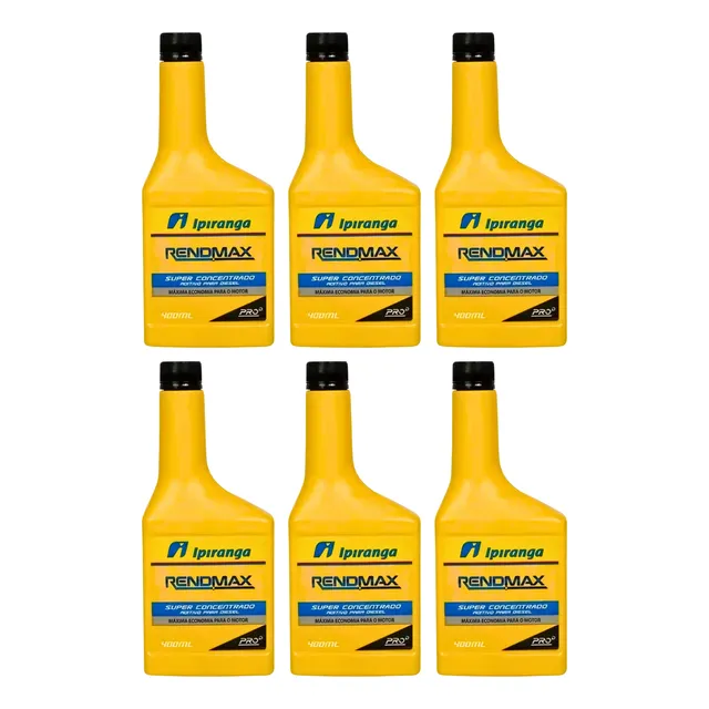 6 X Aditivo Para Diesel Ipiranga Rendmax Limpa Injeção 200ml