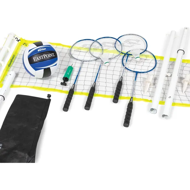 Set De Volley Ball Y Badminton Red Raquetas Volantes Y Balon