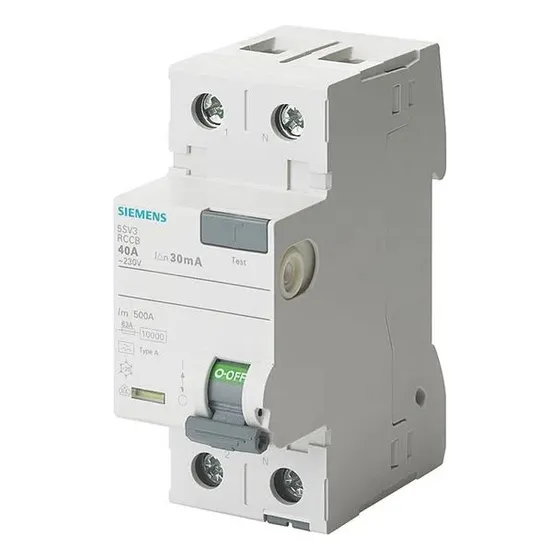 Diferencial 2p 25a Super Res 30ma Tp A 5sv3312-6kk01 Siemens
