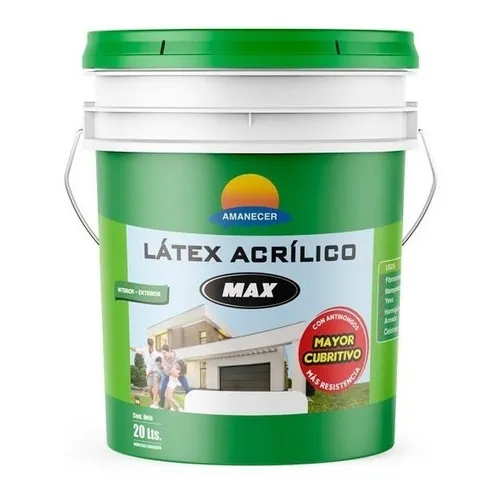 Pintura Látex Max Interior/exterior 20 L | Amanecer Color Blanco