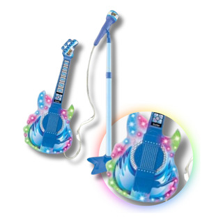 Microfone Com Guitarra Infantil C/ Som E Luz - Rock Show Top Microfone Com Guitarra Infantil C/ Som E Luz - Rock Show Top