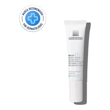 Bálsamo Ojos La Roche-Posay Hyalu B5 día/noche para todo tipo de piel de 15mL/15g 40+ años