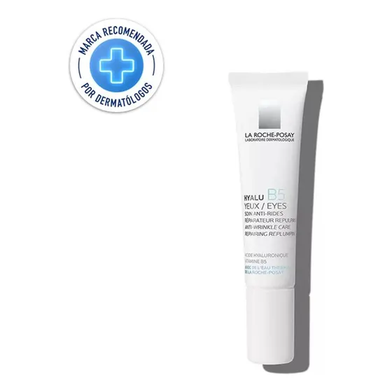 Bálsamo Ojos La Roche-Posay Hyalu B5 día/noche para todo tipo de piel de 15mL/15g 40+ años