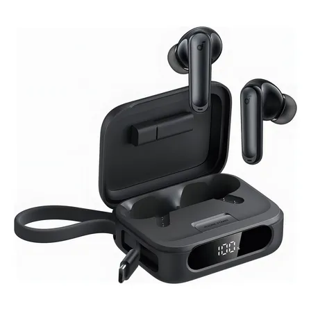 Audífonos Bluetooth Soundcore de Anker P41i Auriculares con cancelación de Ruido, Cargador de Celular , 12h de batería, 192h con Estuche, Llamadas claras con IA, 6 micrófonos, Bluetooth, IPX5