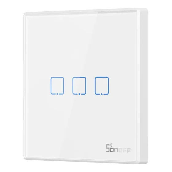 Interruptor De Pared Inalámbrico Rf 3 Canales Sonoff