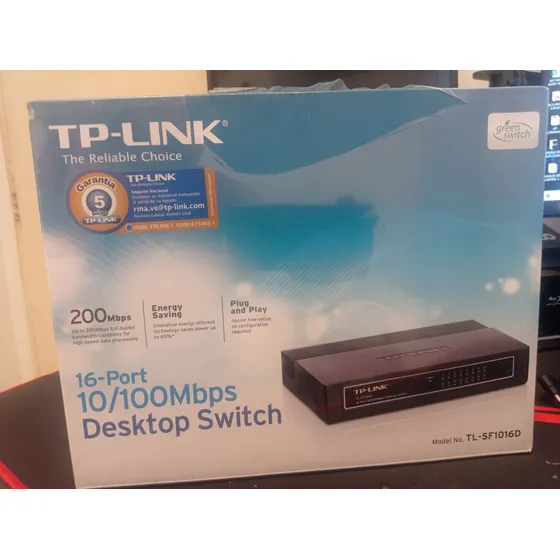 Swift 16 Puertos  200mbps Sellado Tp Link