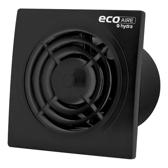 Extractor Aire Para Baño Eco Aire Negro Salida 6  19w