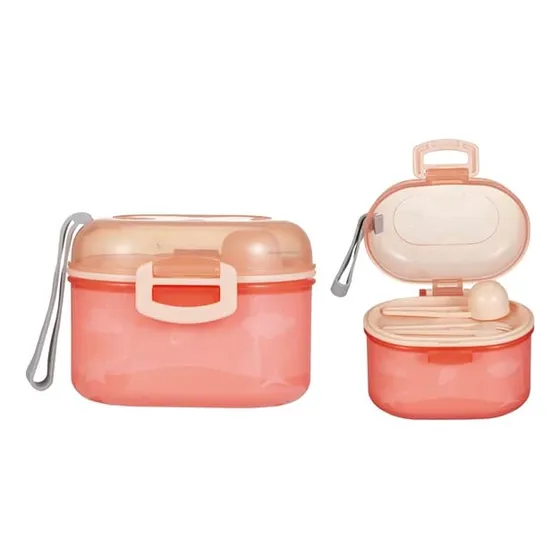 Porta Comida  Y Leche En Polvo  Para Bebes Con  Cuchara