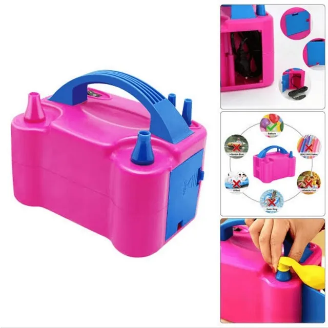 Inflador Electrico Para Globos Pórtatil Soplador Decoración