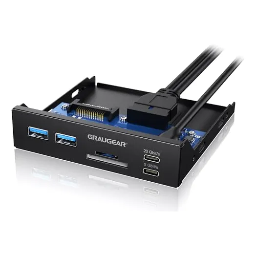 Hub Usb C De Panel Frontal De 3.5 Pulgadas De Graugear,