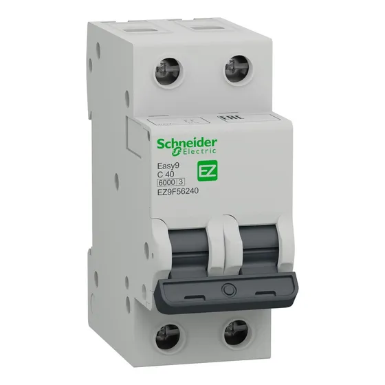 Breaker Schneider Easy9 Bipolar 40 A 10 Ka 230-400 V C Riel