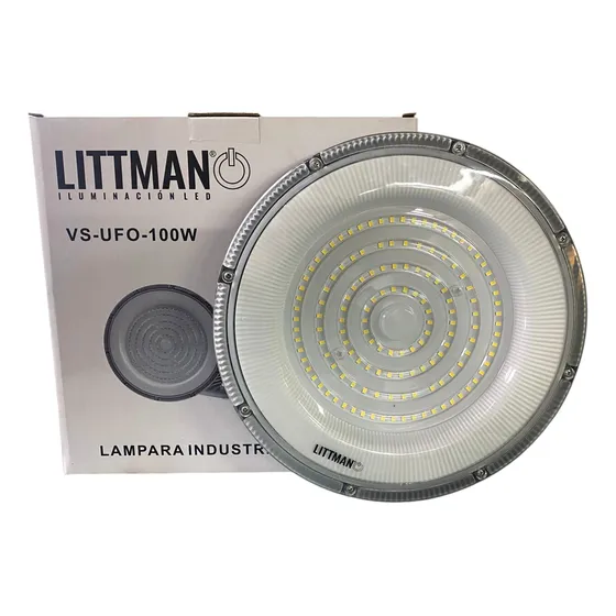 Lámpara Led Ufo Colgante Industrial 100w 6500k Littman