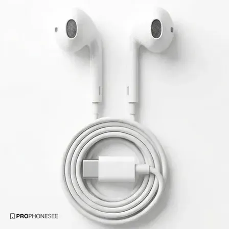 Fone De Ouvido Com Fio USB Entrada Tipo C Compatível Com Iphone 15 16 17 Samsung S24 S25 S26 Android Xioami C Microfone Estéreo Anti Ruido Integrado De Conexão Profissional Direta E Controle De Volume