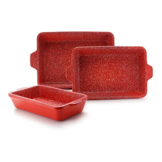6 Utensilio Cocina Antiadherente Color Rojo