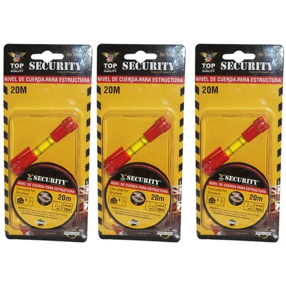 Combo 3 Niveles De Cuerda Para Estructura Security 20 Mts