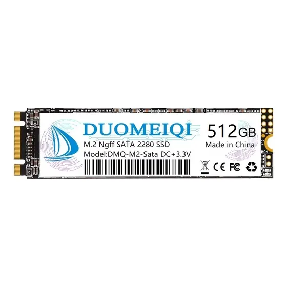 Disco Sólido Ssd Interno Duomeiqi M.2 2280 (sata Iii 6gb/s) Ngff-512g 512gb Blanco