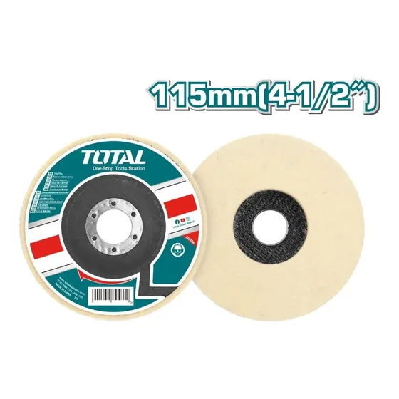 Disco De Lana Felpa 4/1/2  Para Pulir Varios Materiales