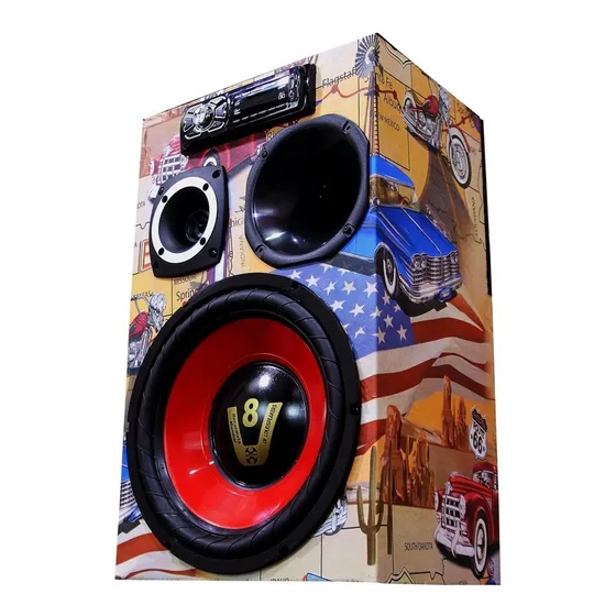 Caixa Ativa Radio Bluetooth Usb Residencial + Modulo Taramps