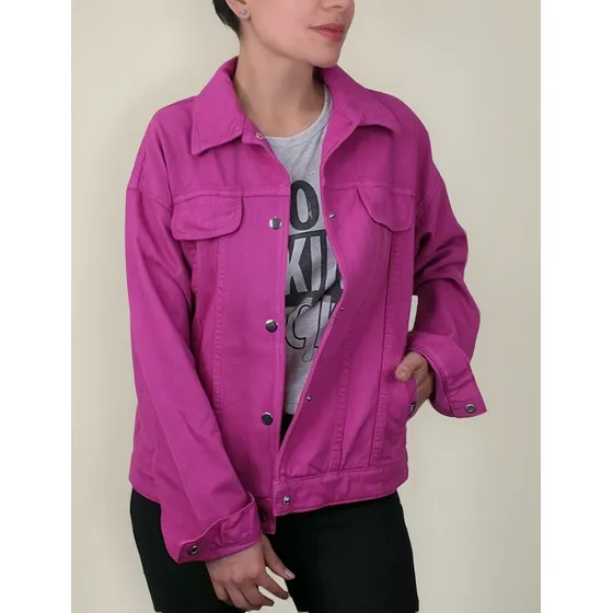 Chaqueta Drill Para Mujer Lec Lee - Rosado