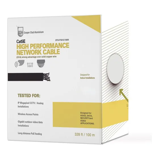 Bobina De Cable De Red Utp Cate5 100 Mts Linkedpro Gris Color Gris Claro