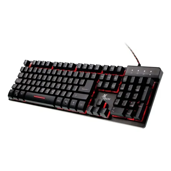 Teclado Gaming Xtech Xtk-520s Teclado Negro Idioma Español Latinoamérica